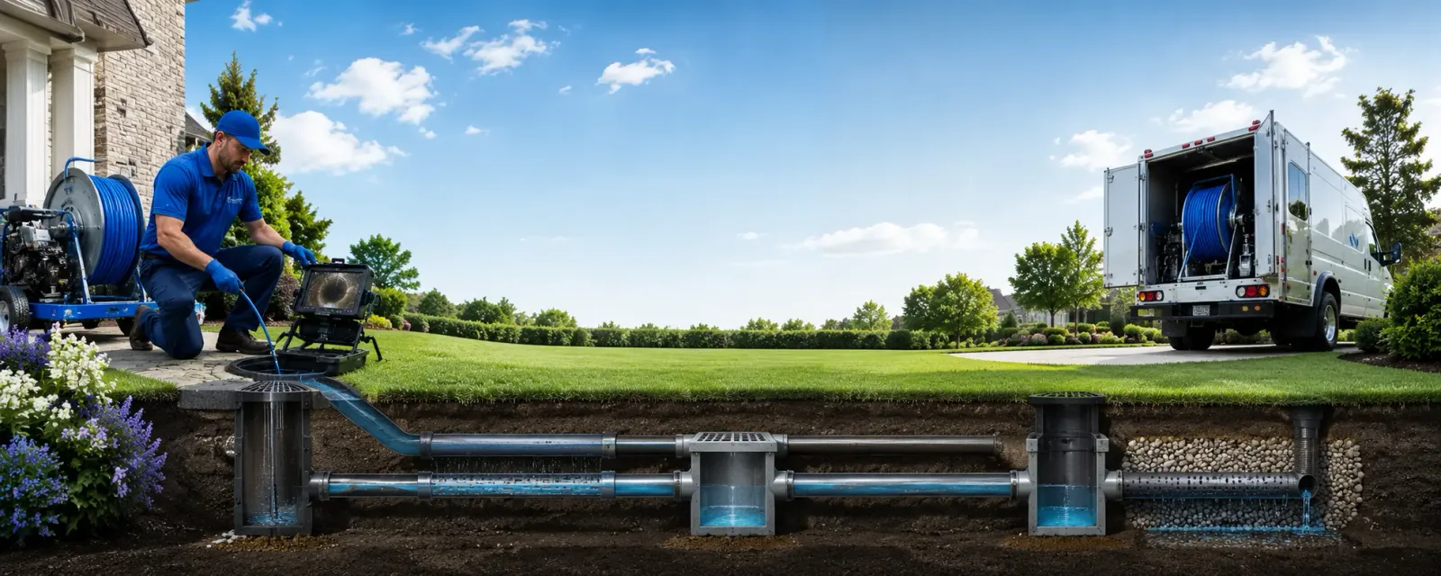 Outdoor drain cleaning information for Malden, IL